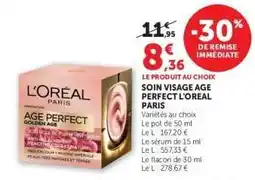 Super U Soin Visage Age Perfect L'Oreal Paris offre