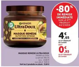 Super U Masque Remède Ultra Doux offre