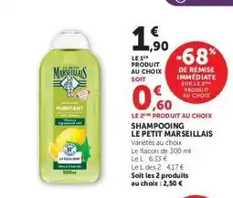 Super U Shampooing Le Petit Marseillais offre