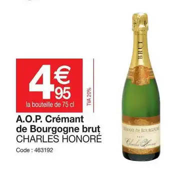 Promocash A.O.P Crémant de Bourgogne Brut offre