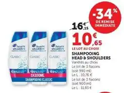 Super U Shampooing Head & Shoulders offre