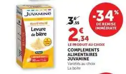 Super U Compléments alimentaires Juvamine offre