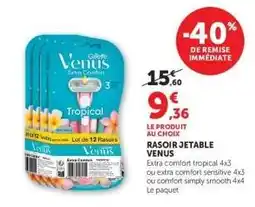 Super U RASOIR JETABLE VENUS offre