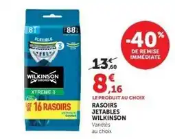 Super U RASOIRS JETABLES “WILKINSON” offre