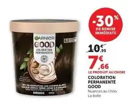 Super U COLORATION PERMANENTE GOOD offre