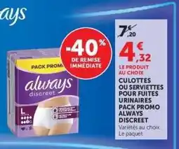 Super U Always Discreet offre