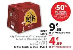 Super U BIÈRE “LEFFE” offre