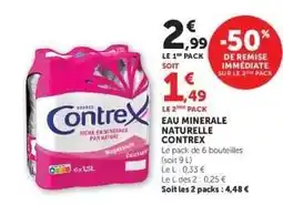 Super U Eau Minérale Naturelle Contrex offre