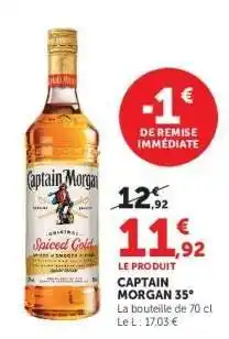 Super U CAPTAIN MORGAN 35° offre