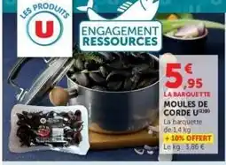 Super U Moules de Corde U offre