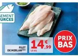Super U Filet De Merlan offre