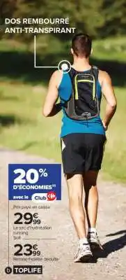 Carrefour Le sac d'hydratation running Soft offre