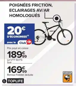Carrefour Le VTT 50 FS offre
