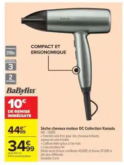 Carrefour Sèche cheveux moteur DC Collection Xanadu offre