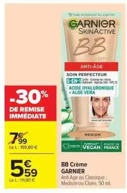 Carrefour BB Crème GARNIER offre