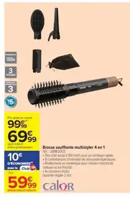 Carrefour Brosse soufflante multistyler 4 en 1 offre