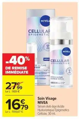 Carrefour SOIN VISAGE “NIVEA” offre