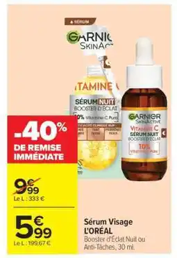 Carrefour SERUM VISAGE “L’OREAL” offre
