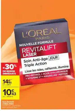 Carrefour Soins Revitalift L'OREAL PARIS offre