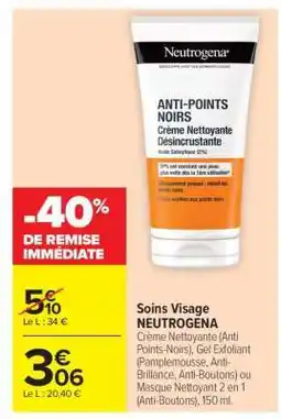 Carrefour Soins Visage NEUTROGENA offre