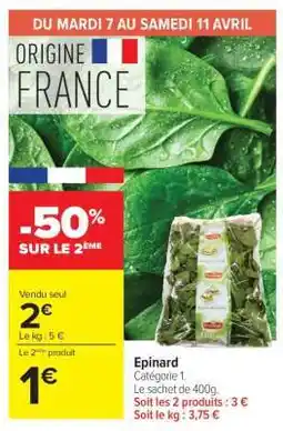 Carrefour Epinard offre