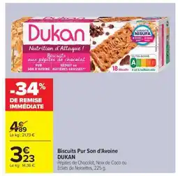 Carrefour Biscuits Pur Son d'Avoine DUKAN offre
