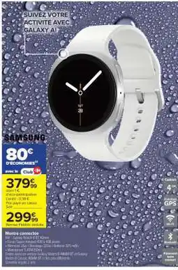 Carrefour Montre connectée offre