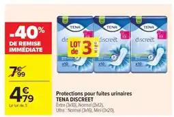 Carrefour TENA DISCREET offre