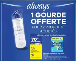 Carrefour Protections hygiéniques Giga Pack ALWAYS offre