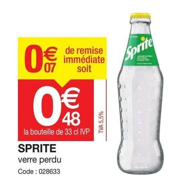 Promocash Sprite offre