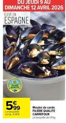 Carrefour Market Moules de corde FILIÈRE QUALITÉ CARREFOUR offre