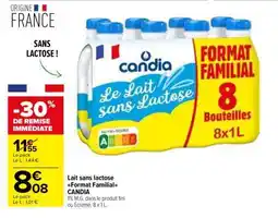Carrefour Market Lait sans lactose Format Familial offre