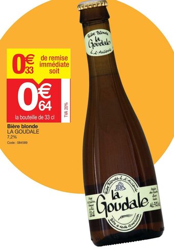 Promocash Bière Blonde offre