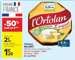 Carrefour Market L'Ortolan MILLERET offre