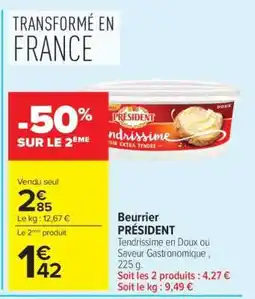 Carrefour Market Beurrier PRÉSIDENT offre