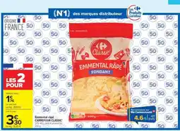 Carrefour Market EMMENTAL RÂPÉ CARREFOUR CLASSIC offre