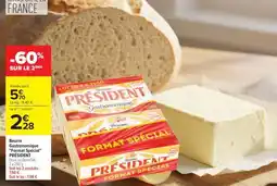 Carrefour Market Beurre gastronomique Format Spécial PRÉSIDENT offre