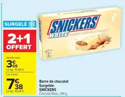 Carrefour Market Barre de chocolat Surgelée SNICKERS offre