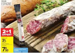 Carrefour Market Saucisse Sèche Fuetec ELPOZO offre