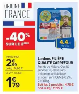 Carrefour Market Lardons Filière Qualité Carrefour offre