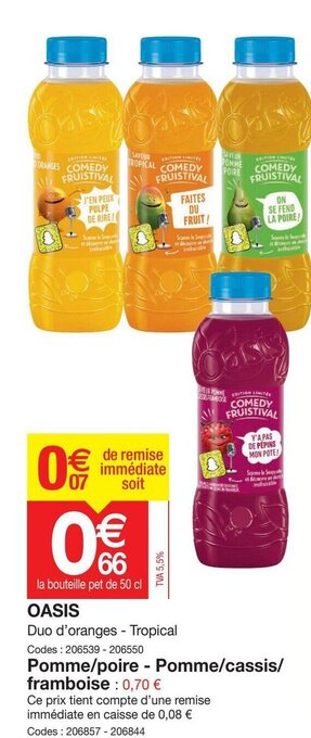 Promocash Oasis offre