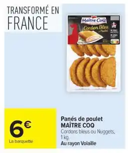 Carrefour Market PANÉS DE POULET MAÎTRE COQ offre