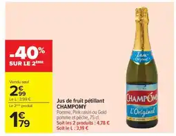 Carrefour Market Jus de fruit pétillant CHAMPOMY offre