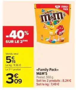 Carrefour Market Family Pack M&M'S offre