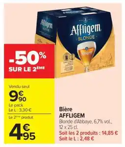 Carrefour Market BIÈRE AFFLIGEM offre
