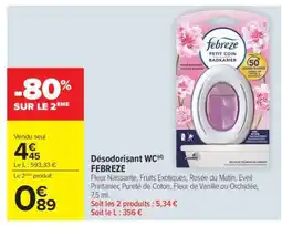 Carrefour Market Désodorisant WC(d) FEBREZE offre