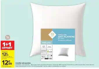 Carrefour Market Oreiller anti-acariens offre