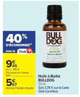 Carrefour Market Huile à Barbe BULLDOG offre