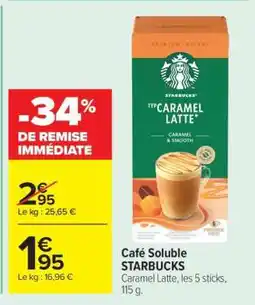 Carrefour CAFÉ SOLUBLE “STARBUCKS” offre