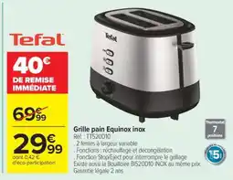 Carrefour Grille pain Equinox inox offre